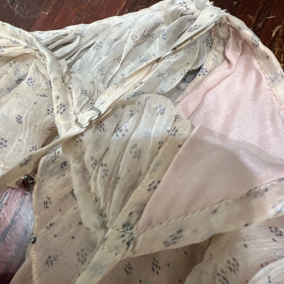 LOVE SAM Midori Cold-Shoulder Asymmetric Printed Georgette Midi Dress - Picture 7 of 12